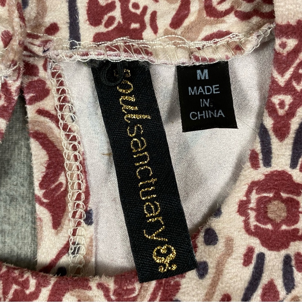 Soul Sanctuary Womens Geometric Designed Sleeveless Blouse Size M - Picture 10 of 12